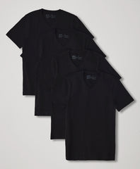Organic Cool Stretch V-Neck Undershirt 4-Pack