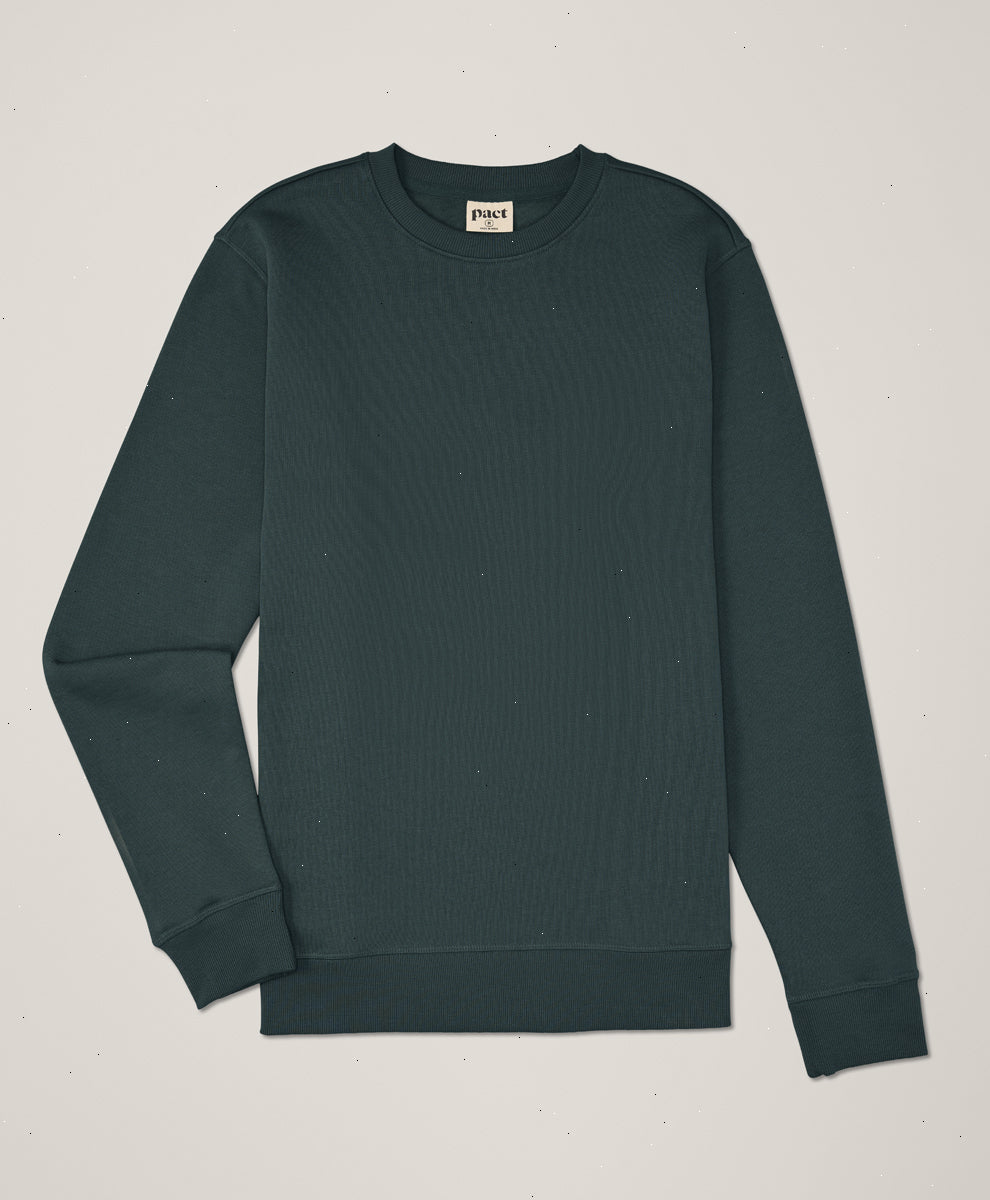 Organic Brushed Fleece Crew Sweatshirt