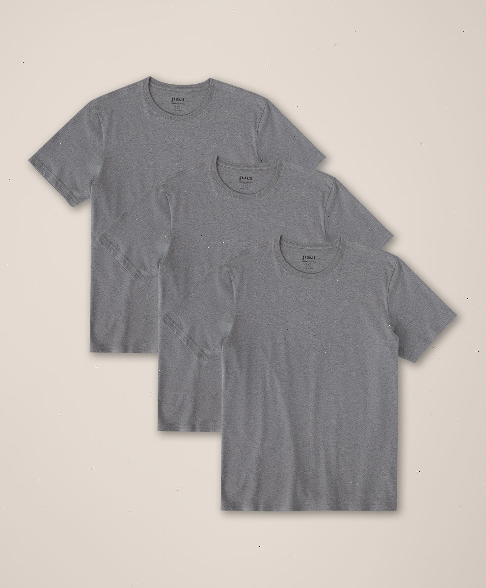 Organic Softspun Crew Neck Tee 3-Pack