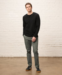 Organic Softspun Long Sleeve Henley