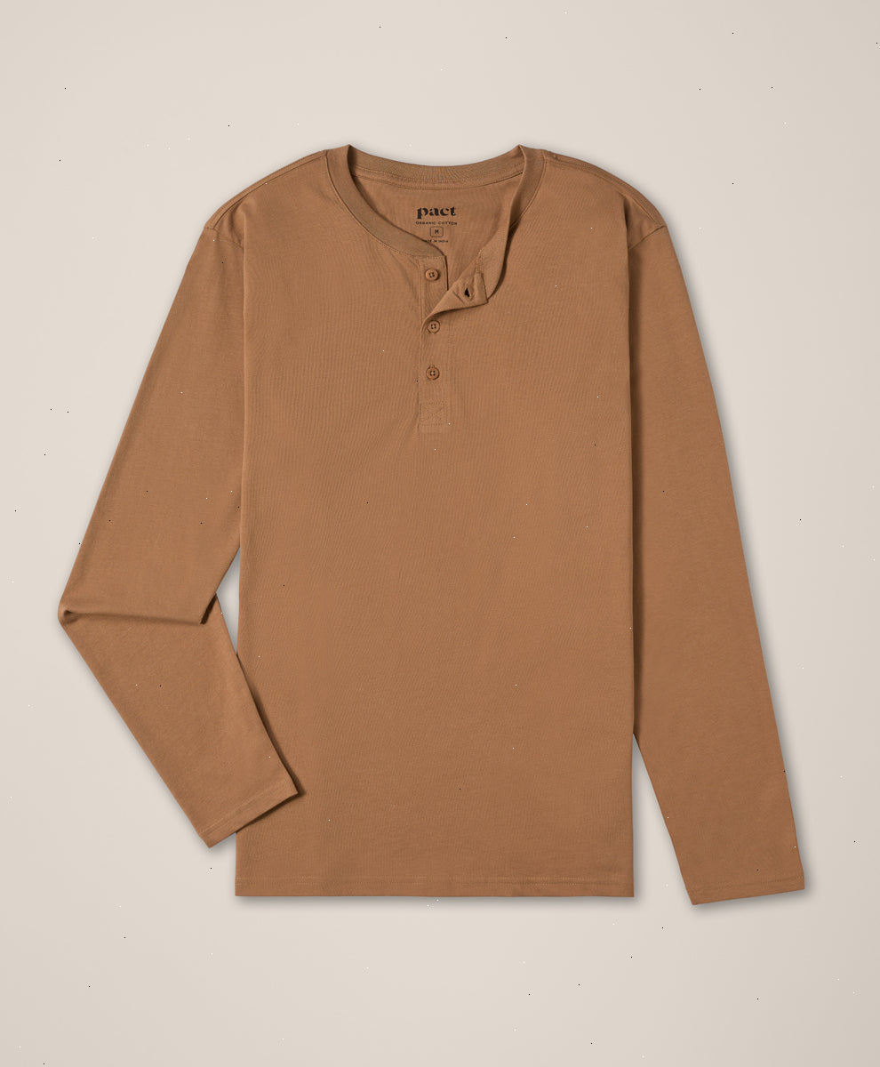 Organic Softspun Long Sleeve Henley
