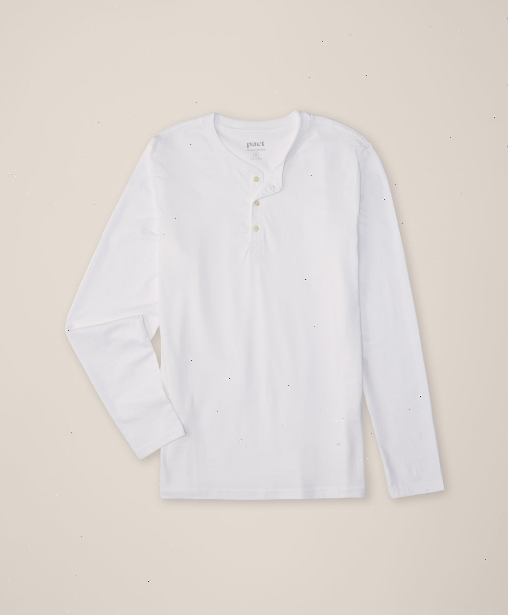 Organic Softspun Long Sleeve Henley