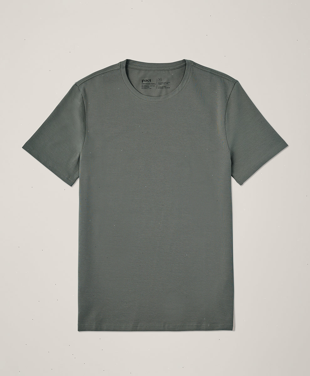 Organic Luxe Essential Slim Fit Crewneck Tee