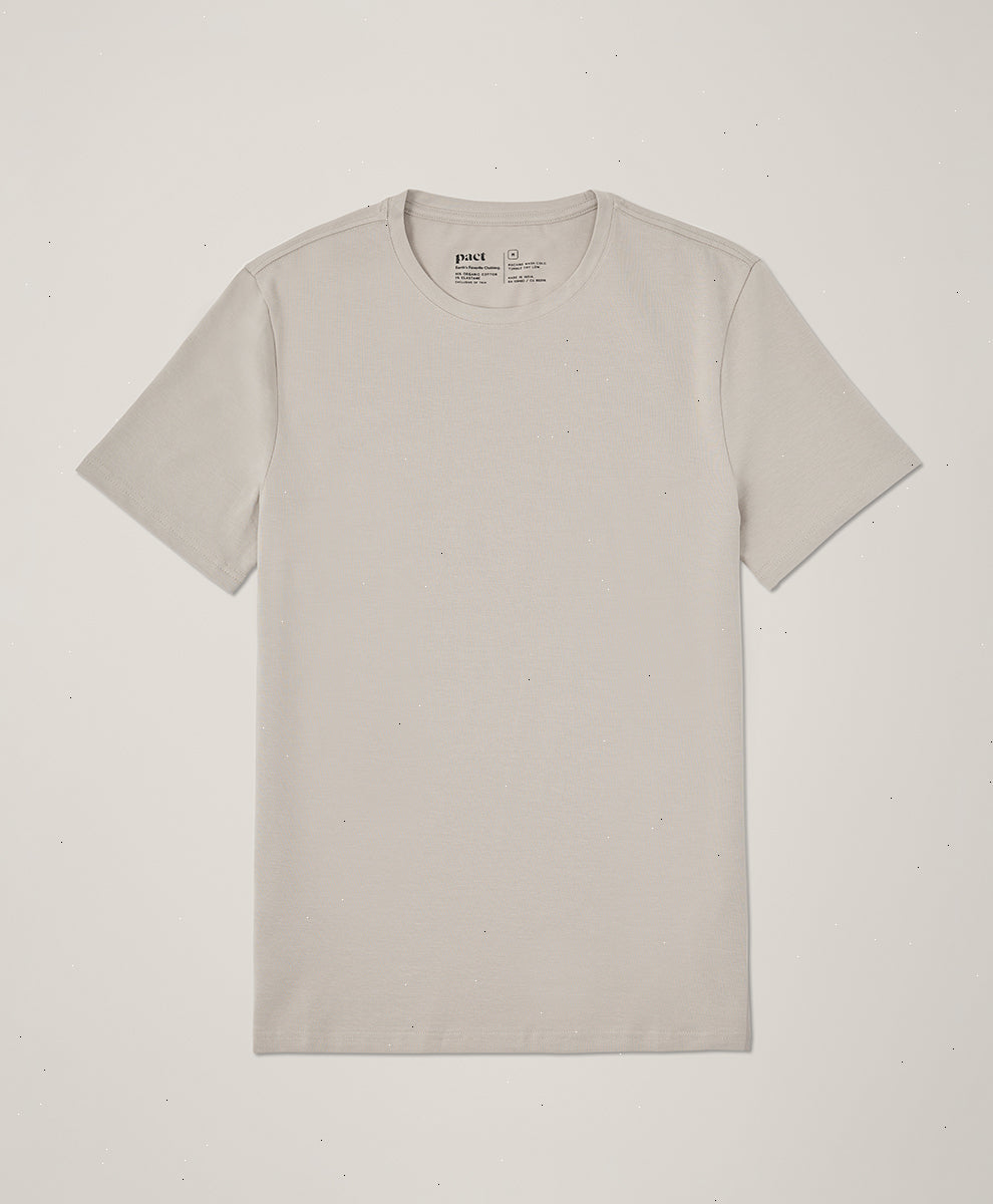 Organic Luxe Essential Slim Fit Crewneck Tee