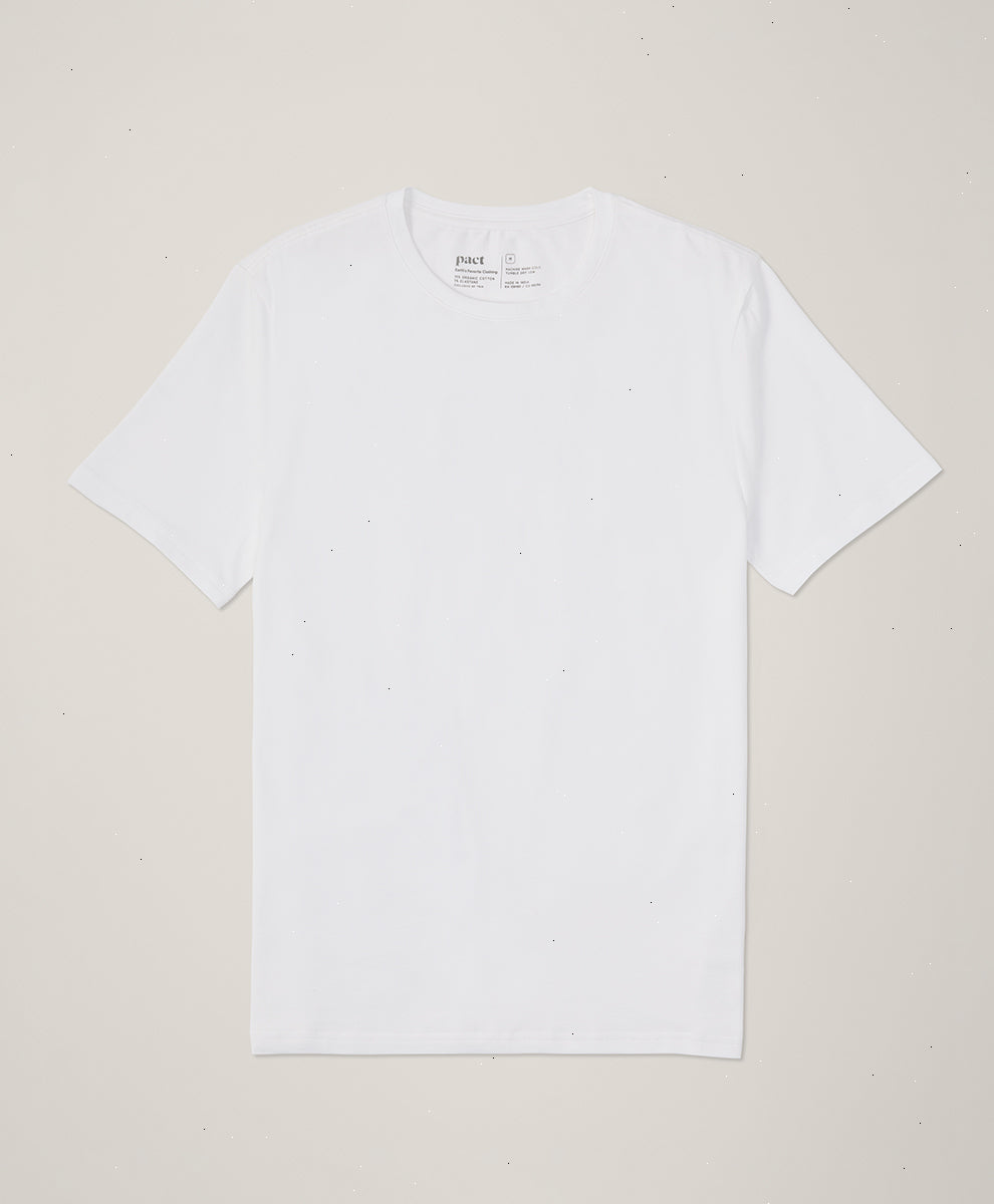 Organic Luxe Essential Slim Fit Crewneck Tee