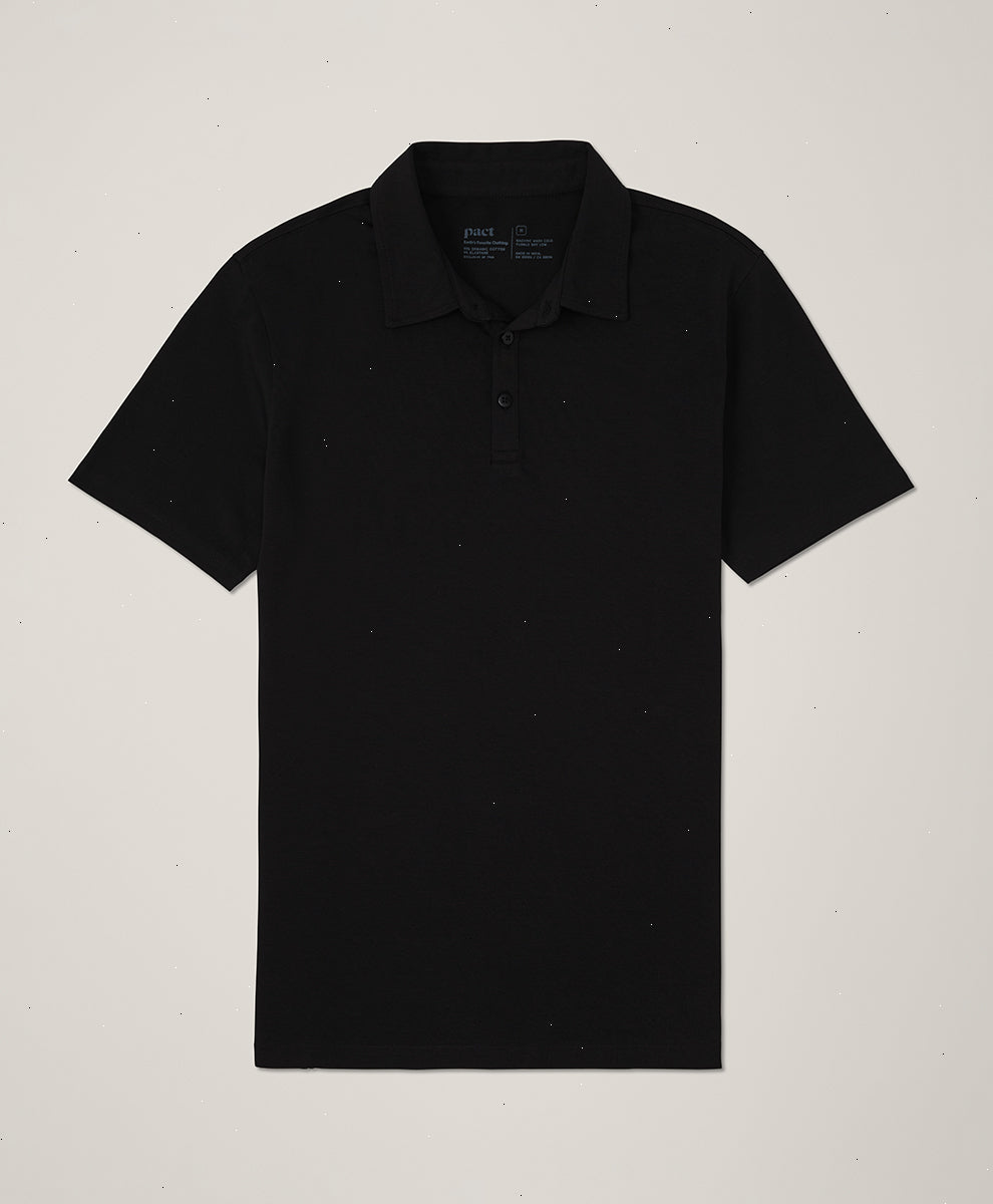 Organic Luxe Stretch Jersey Slim Polo