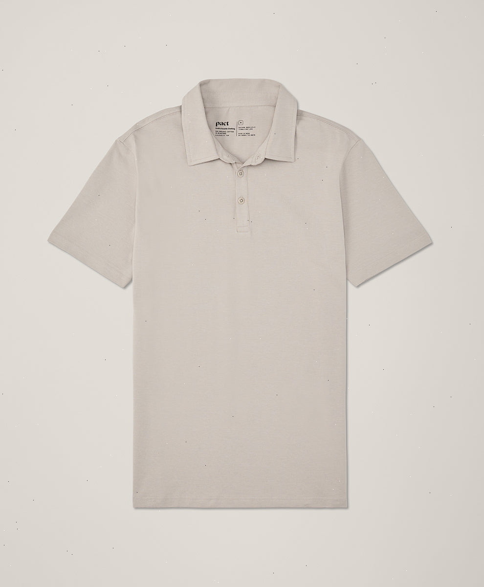 Organic Luxe Stretch Jersey Slim Polo