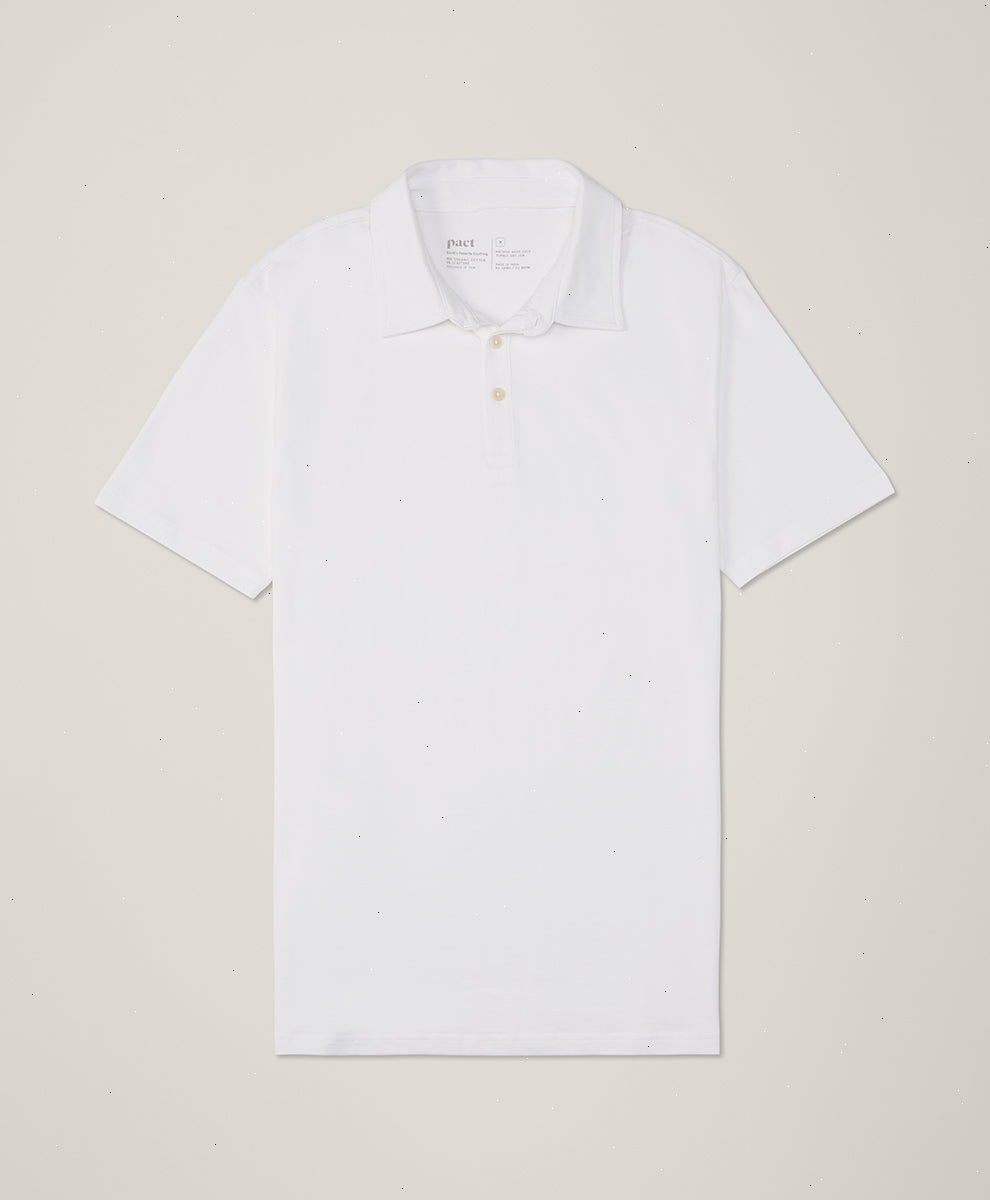 Organic Luxe Stretch Jersey Slim Polo