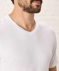 Organic Luxe Stretch Jersey Slim V-Neck 3-Pack