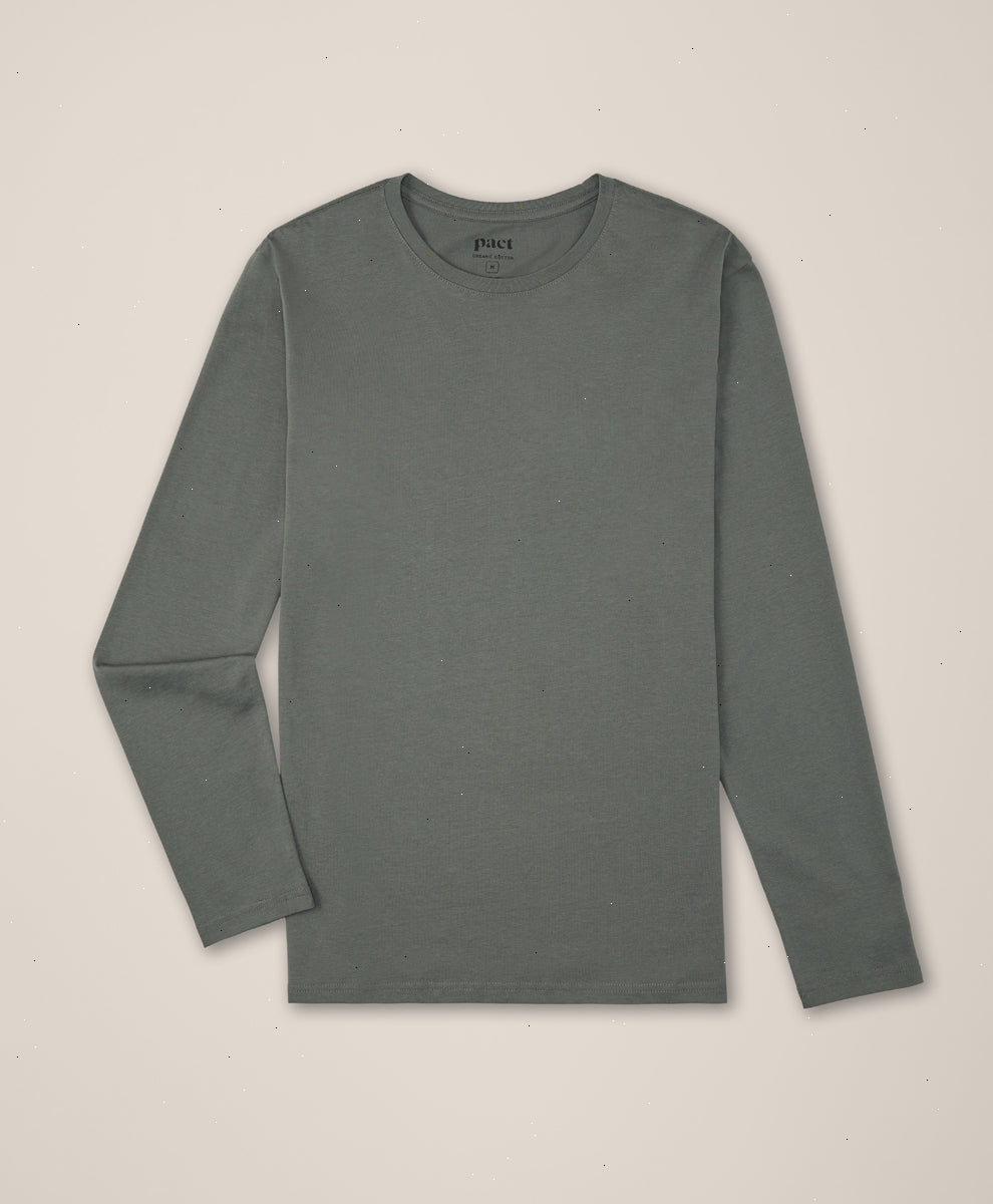 Organic Softspun Essential Crewneck Long Sleeve Tee
