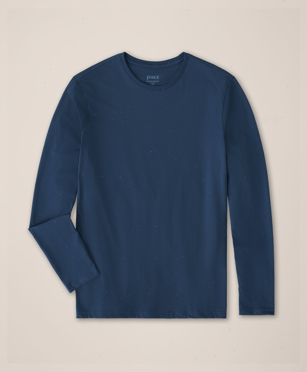 Organic Softspun Essential Crewneck Long Sleeve Tee
