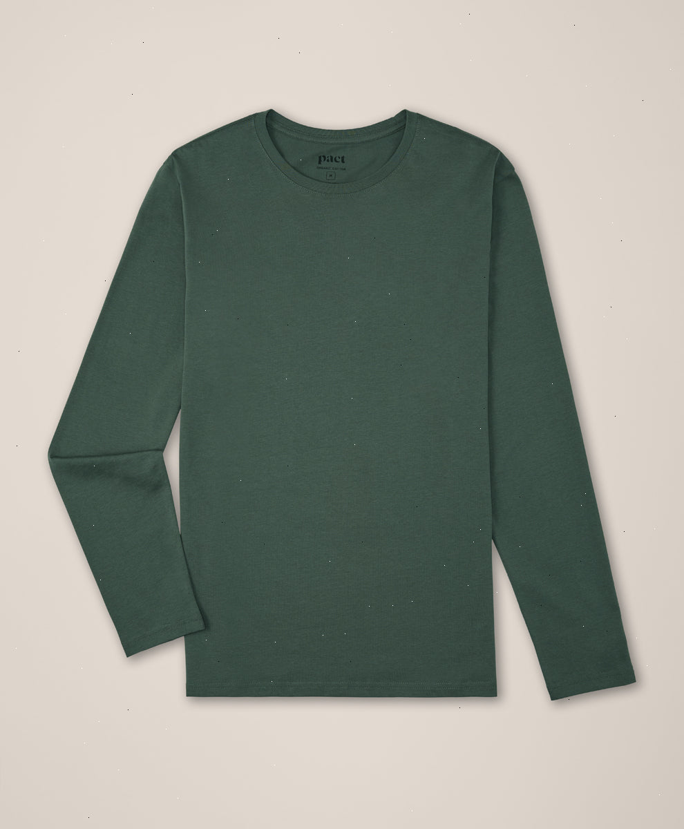 Organic Softspun Essential Crewneck Long Sleeve Tee