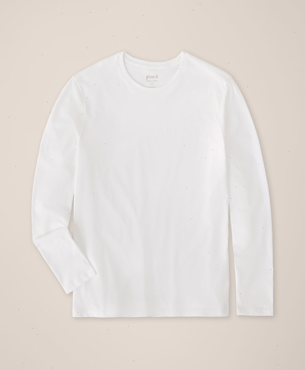 Organic Softspun Essential Crewneck Long Sleeve Tee
