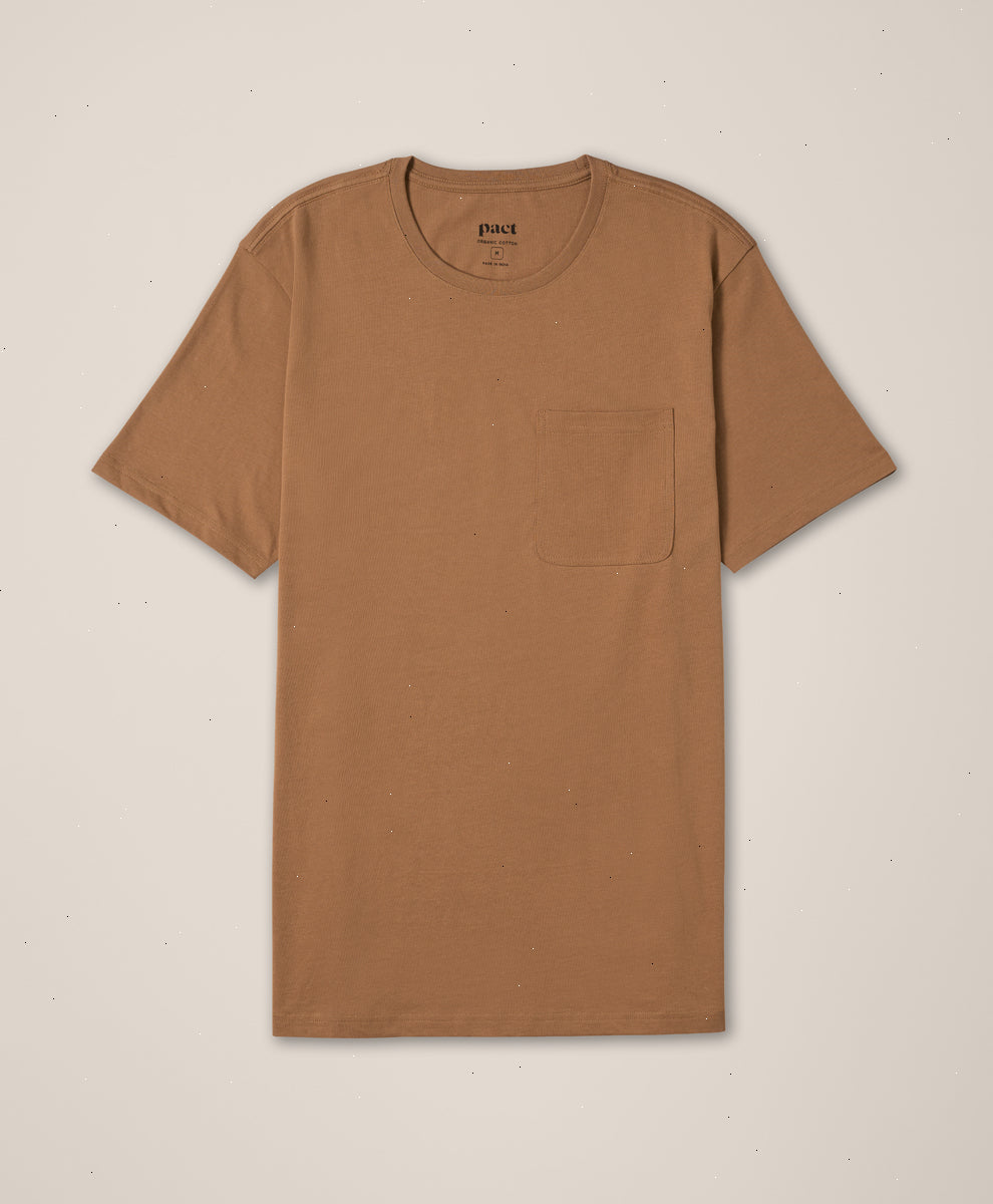 Organic Softspun Pocket Crew Tee