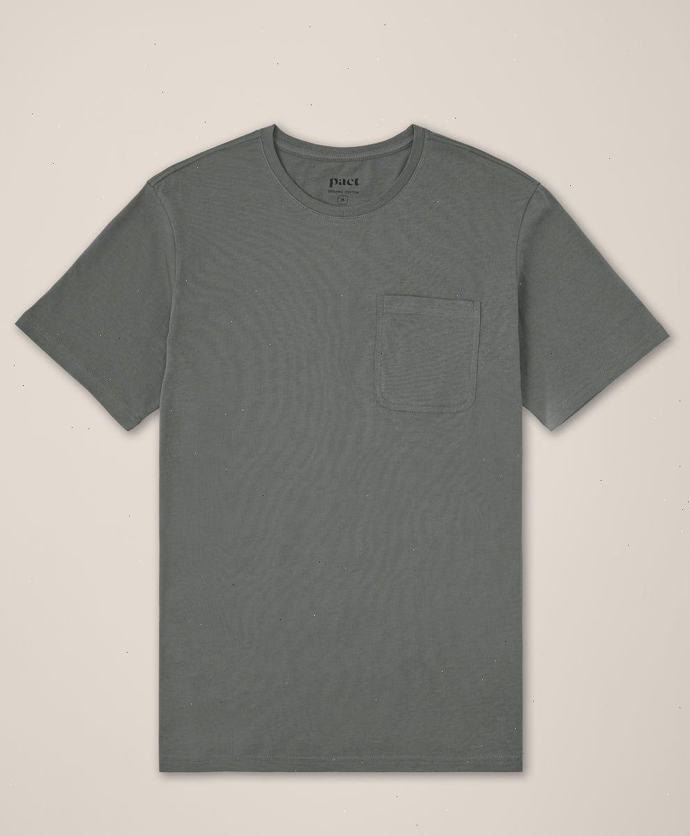 Organic Softspun Pocket Crew Tee