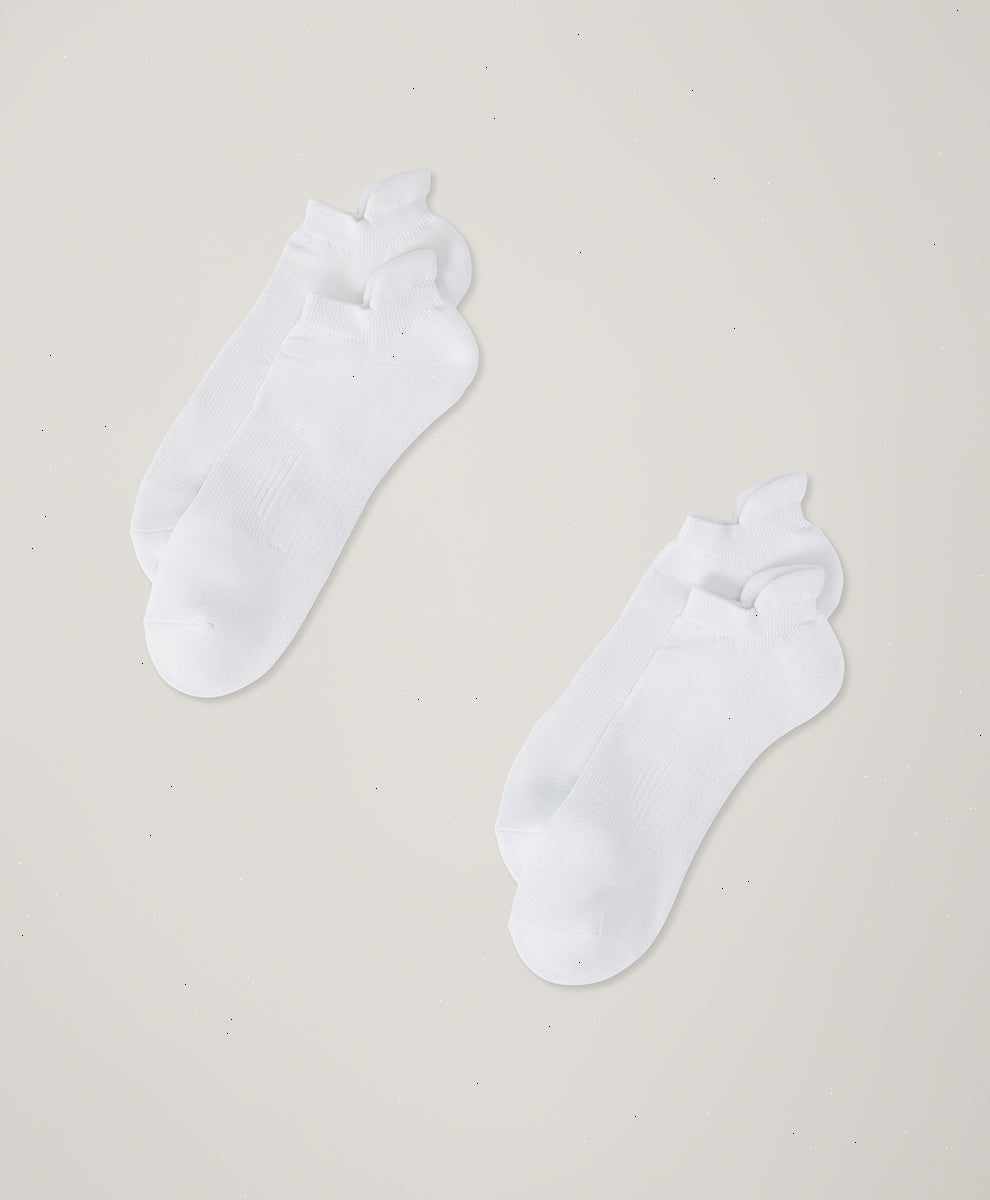 Organic Tabbed Ankle Socks 2-Pack