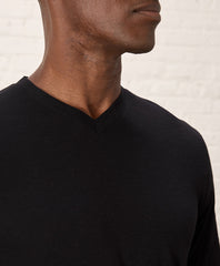 Organic Featherweight Slub V-Neck Tee