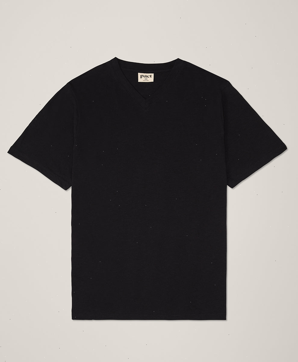 Organic Featherweight Slub V-Neck Tee