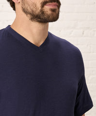 Organic Featherweight Slub V-Neck Tee