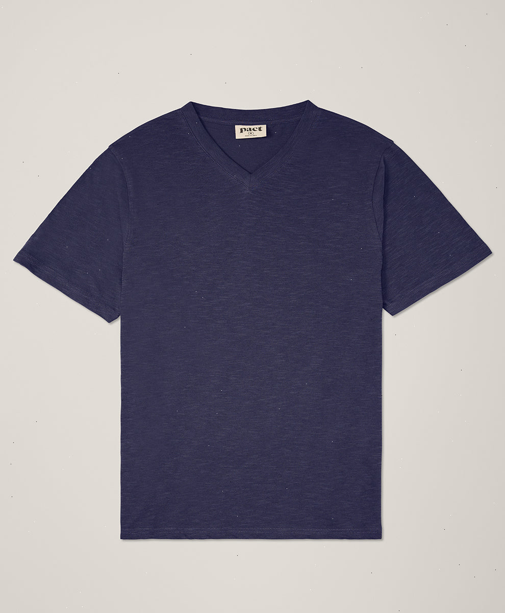 Organic Featherweight Slub V-Neck Tee