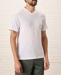 Organic Featherweight Slub V-Neck Tee