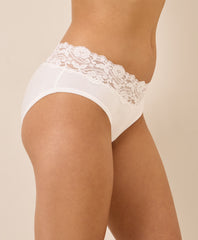 Organic Lace Waist Brief 3-Pack