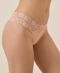 Organic Lace Waist Thong 3-Pack