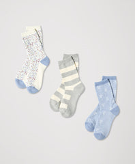 Organic The Perfect Crew Socks 3-Pack