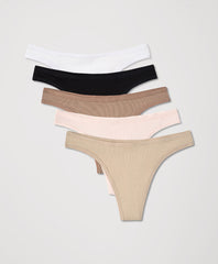 Organic Everyday Classic Fit Thong 5-Pack