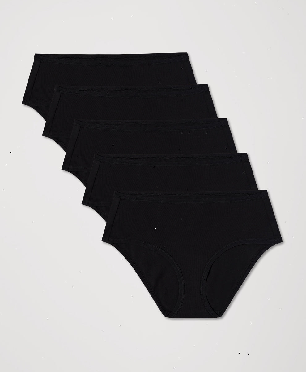 Organic Everyday Mid Rise Hipster 5-Pack