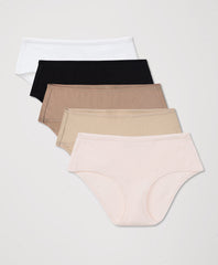 Organic Everyday Mid Rise Hipster 5-Pack