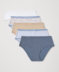 Organic Everyday Mid Rise Hipster 5-Pack