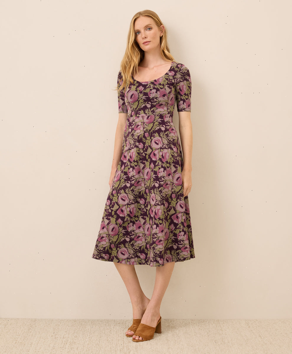 Organic Fit & Flare Signature Scoop Dress