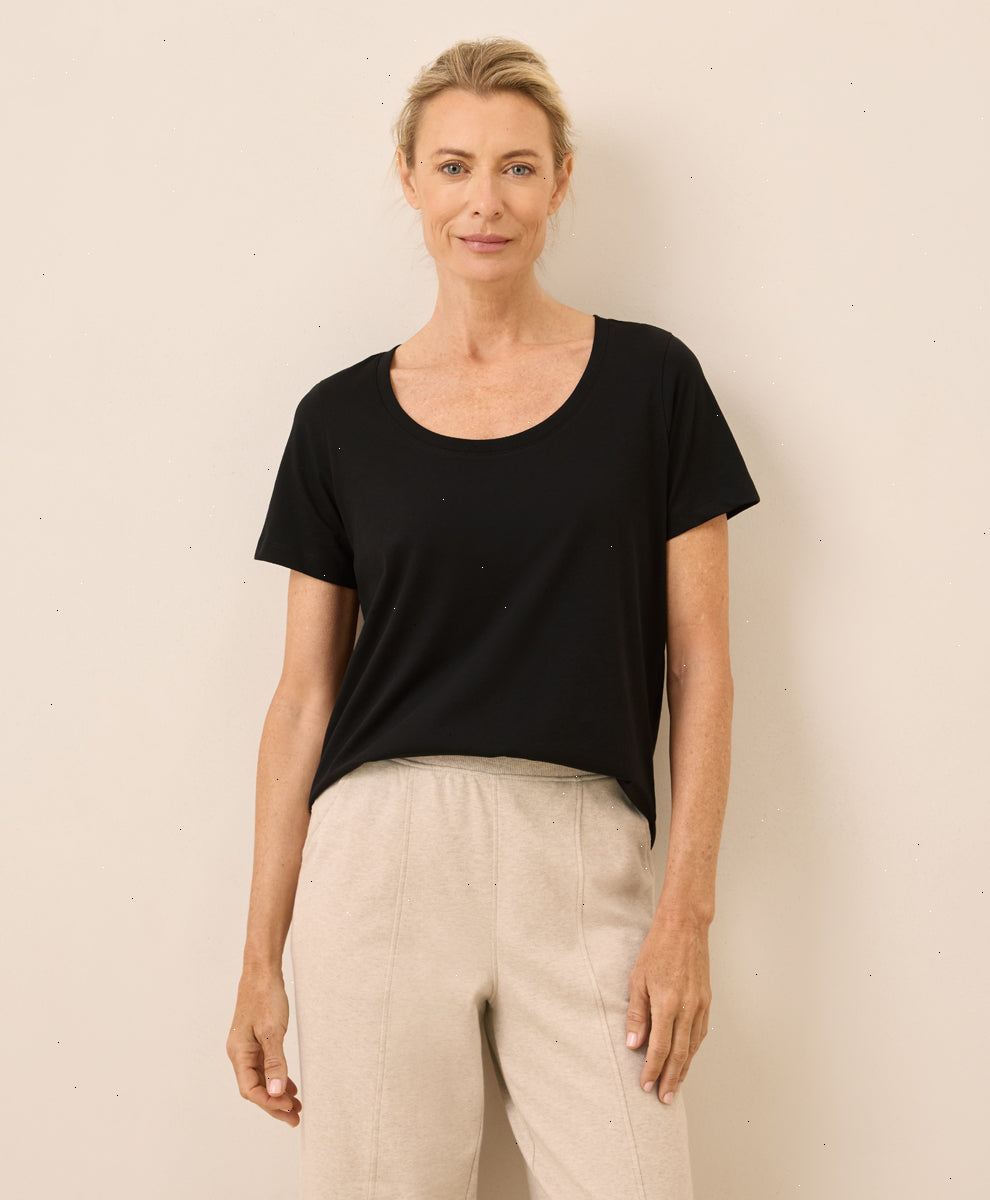 Organic Softspun Scoop Neck Tee