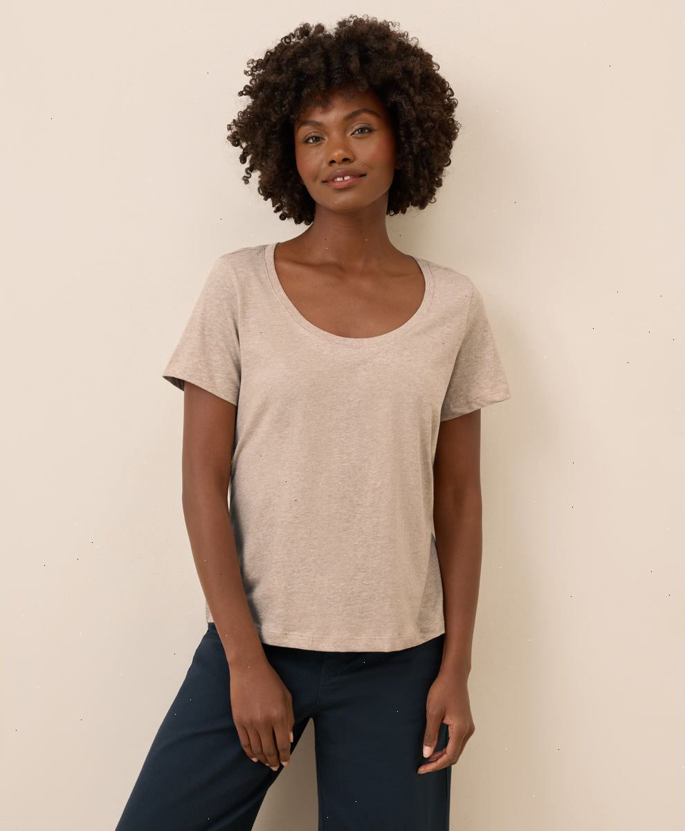 Organic Softspun Scoop Neck Tee