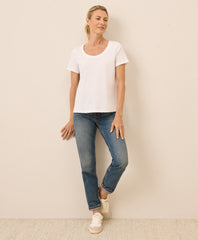 Organic Softspun Scoop Neck Tee