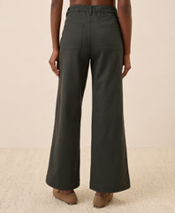 Organic Stretch Twill Wide Leg Pant