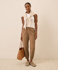 Organic Stretch Poplin Jogger