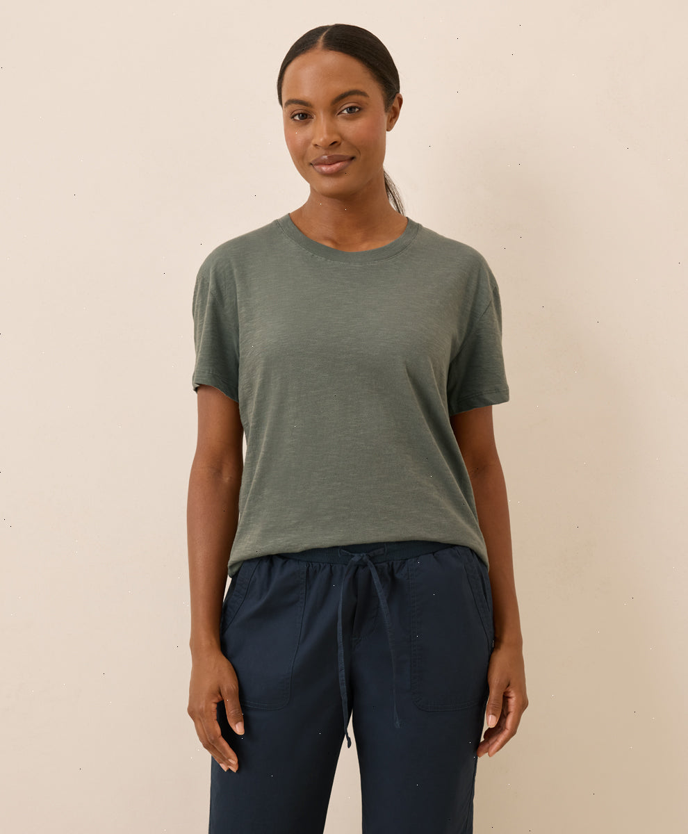 Organic Featherweight Slub Relaxed Crewneck Tee