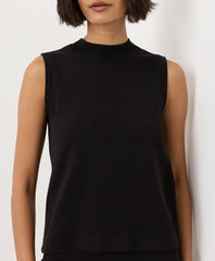 Organic Airplane Mock Neck Shell