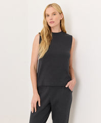 Organic Airplane Mock Neck Shell