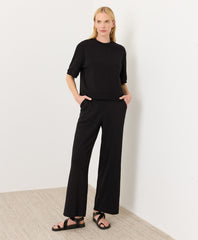 Organic Airplane Pintuck Wide Leg Pant