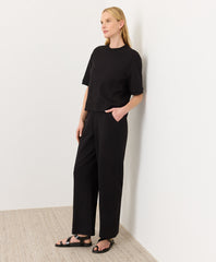 Organic Airplane Pintuck Wide Leg Pant
