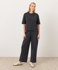 Organic Airplane Pintuck Wide Leg Pant
