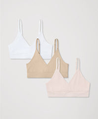 Organic Everyday Classic T-Shirt Bra 3-Pack