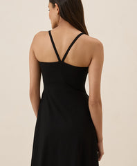 Organic Fit & Flare Midi Dress