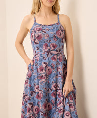 Organic Fit & Flare Midi Dress