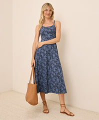 Organic Fit & Flare Midi Dress