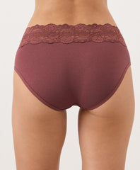 Organic Lace Waist Brief