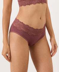 Organic Lace Waist Brief